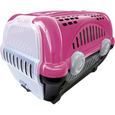 Caixa de Transporte Furacão Pet Luxo Rosa N1