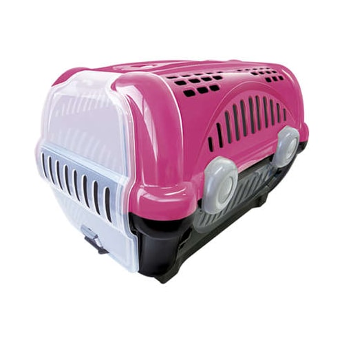 Caixa de Transporte Furacão Pet Luxo Rosa N1