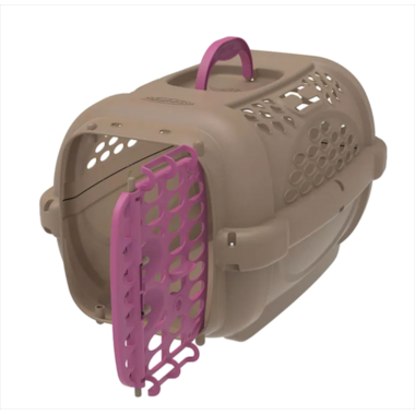 Caixa de Transporte Plast Pet Panther Gold Sem Bebedouro Rosa N4
