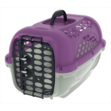 Caixa de Transporte Plast Pet Panther sem Bebedouro Lilás N3