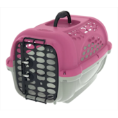 Caixa de Transporte Plast Pet Panther sem Bebedouro Rosa N4