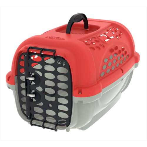 Caixa de Transporte Plast Pet Panther sem Bebedouro Vermelho N3