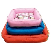Cama Club Pet Fibra Retangular com Zíper Grande