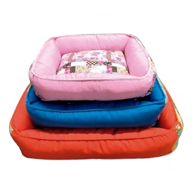 Cama Club Pet Fibra Retangular com Zíper Media