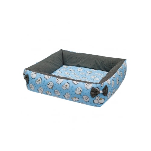 Cama Club Pet Luxo Tricoline Quadrada com Zíper Grande
