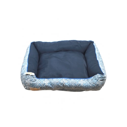 Cama Club Pet Quadrada Dupla Face com Zíper Viés Media