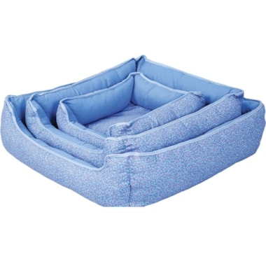 Cama Club Pet Viés Luxo Quadrada Pequena