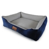 Cama Kaminha Veludo Azul Marinho Grande
