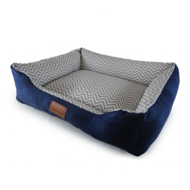 Cama Kaminha Veludo Azul Marinho Pequena
