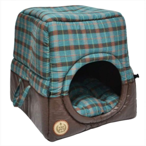 Cama São Pet Túnel Florence Marrom Grande