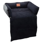 Cama Soul Pet Chaise Long Luxo Camurça Preto Grande