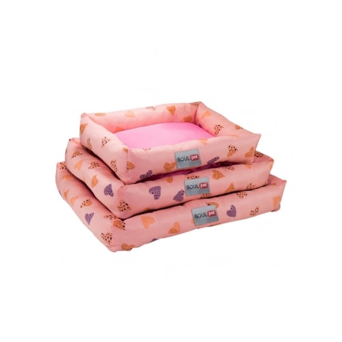 Cama Soul Pet Coração Rosa Media