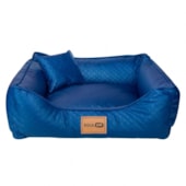 Cama Soul Pet Corino Super Premium Azul Media
