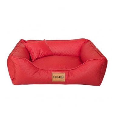 Cama Soul Pet Corino Super Premium Vermelha Media