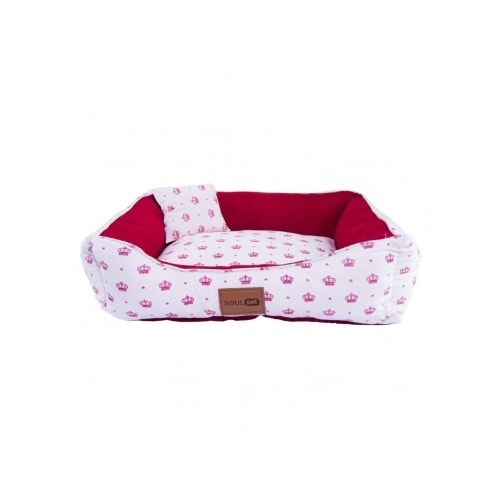 Cama Soul Pet Coroa Super Premium Vermelha Grande
