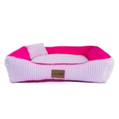 Cama Soul Pet Listras Super Premium Rosa Media