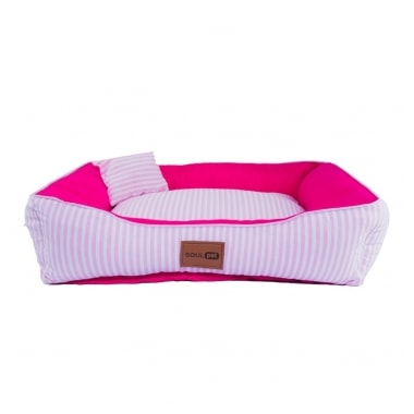 Cama Soul Pet Listras Super Premium Rosa Media