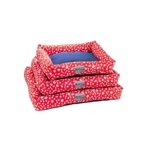 Cama Soul Pet Pata Osso Vermelha Grande