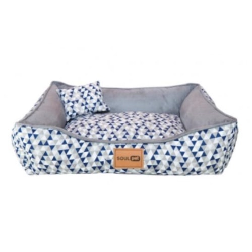 Cama Soul Pet Pirâmide Super Premium Cinza Gigante