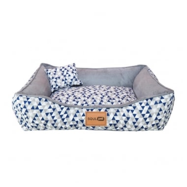 Cama Soul Pet Pirâmide Super Premium Cinza Grande