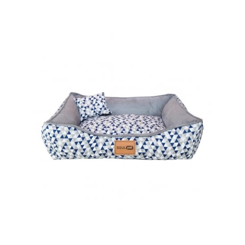 Cama Soul Pet Pirâmide Super Premium Cinza Grande