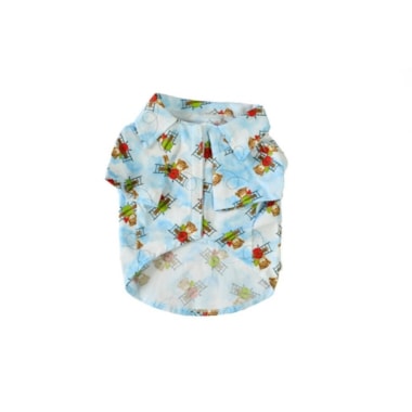 Camisa Club Pet Tricoline Estampada Média