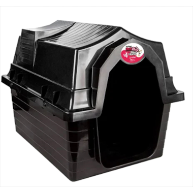 Casinha Jel Plast Pet Au Preta N4