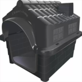 Casinha Mec Pet Home Class Preta N4