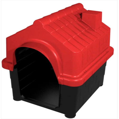 Casinha Mec Pet Home Class Vermelha N4