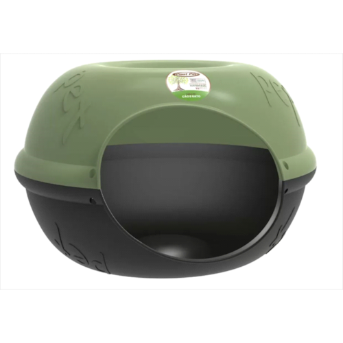 Casinha Plast Pet Eco sem Almofada Gold Verde