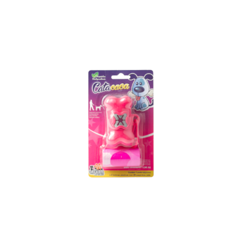 Cata Caca Savana com Porta Saquinho Rosa