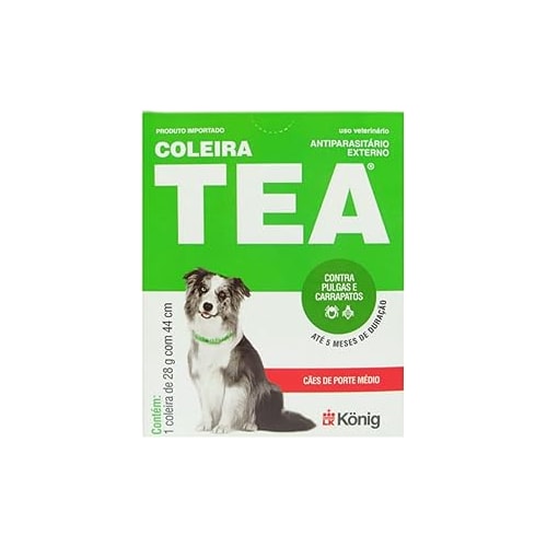 Coleira Antipulgas e Carrapatos Tea 327 Cães Adultos Raças Médias 28g