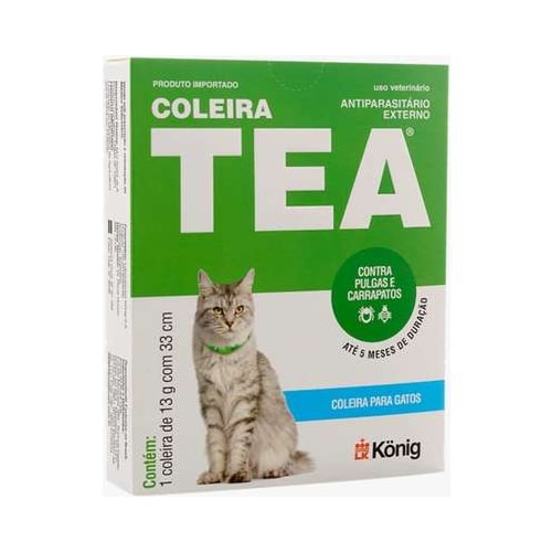 Coleira Antipulgas e Carrapatos Tea Konig Gatos
