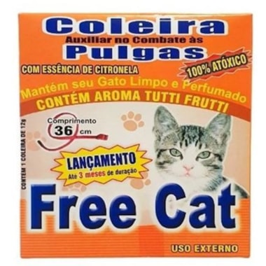 Coleira Antipulgas Freecat Tutti Frutti