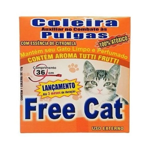 Coleira Antipulgas Freecat Tutti Frutti