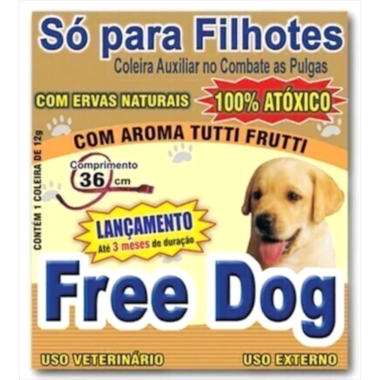 Coleira Antipulgas Freedog Cães Filhotes