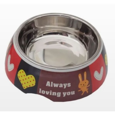 Comedouro American Pets Colorido Premium Grande
