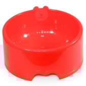 Comedouro Club Pet Antiderrapante Vermelho Pequeno 200ml