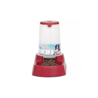 Comedouro Club Pet Automático Vermelho Grande 6,5kg