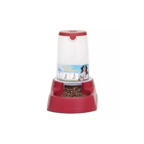 Comedouro Club Pet Automático Vermelho Grande 6,5kg