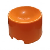Comedouro Club Pet Feed Cat Alto Laranja