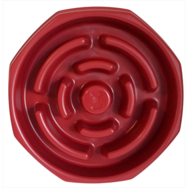Comedouro Club Pet Lento Food Timer Vermelho