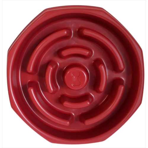 Comedouro Club Pet Lento Food Timer Vermelho