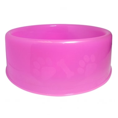 Comedouro Club Pet Pata Osso Rosa 2500ml