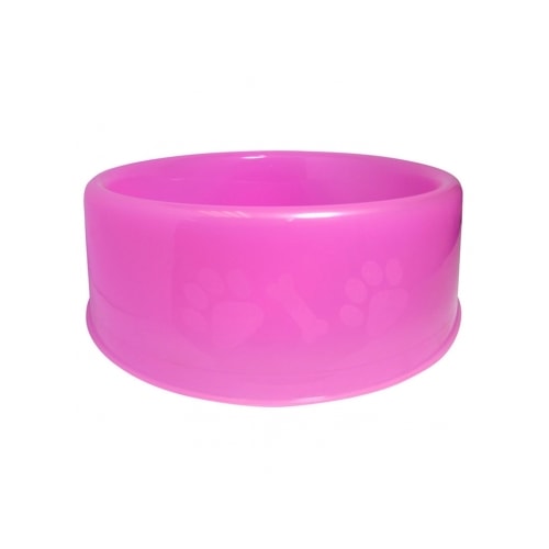 Comedouro Club Pet Pata Osso Rosa 2500ml