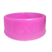 Comedouro Club Pet Pata Osso Rosa 300ml
