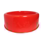 Comedouro Club Pet Pata Osso Vermelho 2500ml