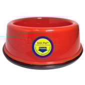 Comedouro Club Pet Pesado Pata Osso Vermelho 450ml
