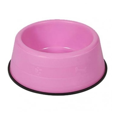 Comedouro Club Pet Pesado Rosa Grande 2500ml