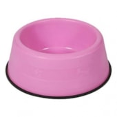 Comedouro Club Pet Pesado Rosa Pequeno 100ml